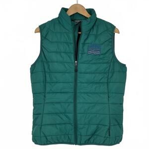 Jeep Jamboree USA Quilted Teal Polyloft Puffer Vest - Outdoors gropcore granola